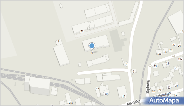 Nakło nad Notecią, Młyńska, 6, mapa Nakło nad Notecią