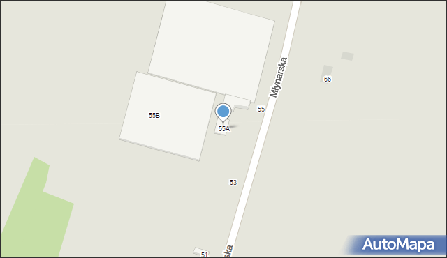 Nasielsk, Młynarska, 55A, mapa Nasielsk