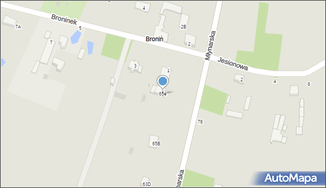 Nasielsk, Młynarska, 65e, mapa Nasielsk