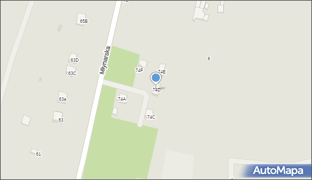 Nasielsk, Młynarska, 74D, mapa Nasielsk