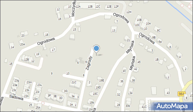 Niepołomice, Młyńska, 19j, mapa Niepołomice