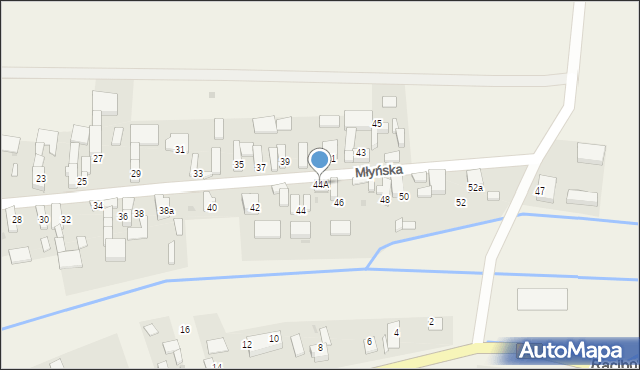 Nowa Cerekwia, Młyńska, 44A, mapa Nowa Cerekwia