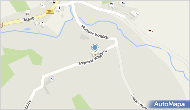 Nowa Ruda, Młyńskie Wzgórze, 6, mapa Nowa Ruda