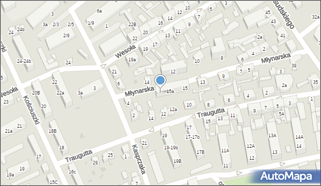 Nowa Sól, Młynarska, 15b, mapa Nowa Sól