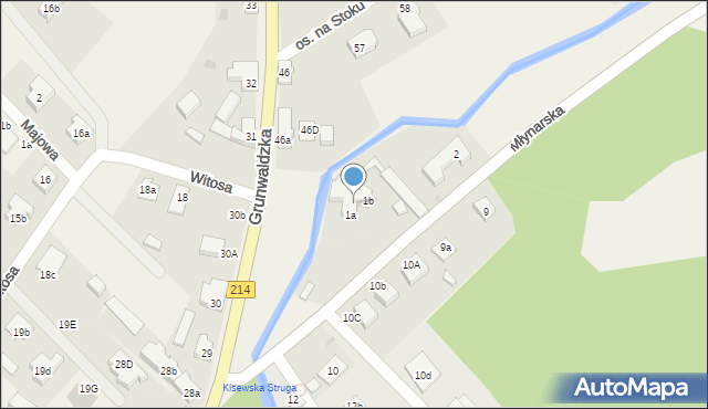 Nowa Wieś Lęborska, Młynarska, 1a-b, mapa Nowa Wieś Lęborska