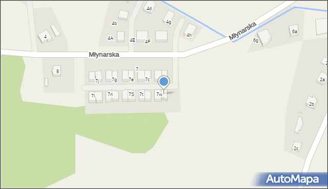 Nowa Wieś Lęborska, Młynarska, 7z, mapa Nowa Wieś Lęborska