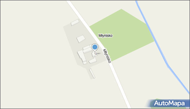 Nowe Kramsko, Młynisko, 10, mapa Nowe Kramsko