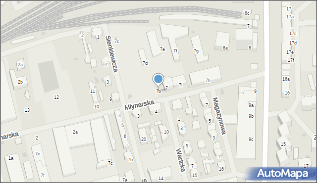 Nowogard, Młynarska, 7b, mapa Nowogard