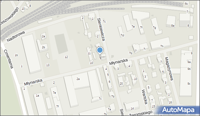 Nowogard, Młynarska, 9, mapa Nowogard