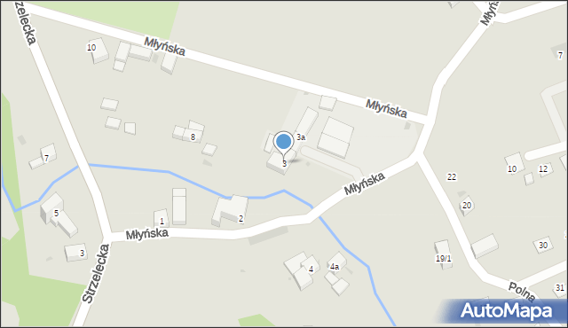 Nowogrodziec, Młyńska, 3, mapa Nowogrodziec