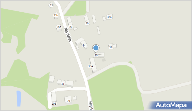 Nowogrodziec, Młyńska, 30, mapa Nowogrodziec