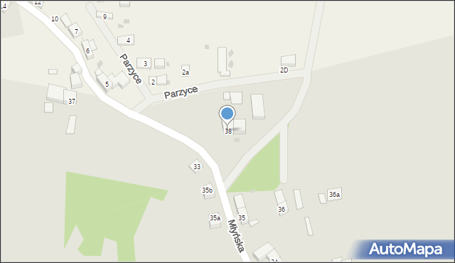 Nowogrodziec, Młyńska, 38, mapa Nowogrodziec