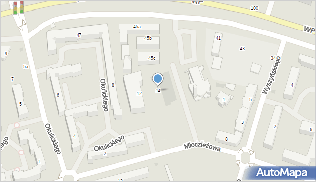 Nowy Dwór Mazowiecki, Młodzieżowa, 14, mapa Nowy Dwór Mazowiecki