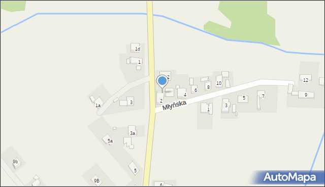 Ochodze, Młyńska, 2a, mapa Ochodze