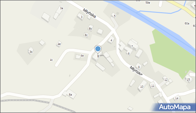 Ołdrzychowice Kłodzkie, Młyńska, 8, mapa Ołdrzychowice Kłodzkie