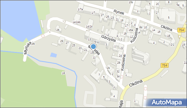 Ostrowiec Świętokrzyski, Młyńska, 15, mapa Ostrowiec Świętokrzyski