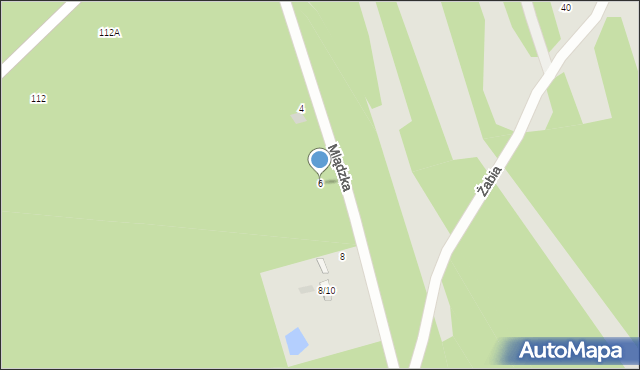 Otwock, Mlądzka, 6, mapa Otwock