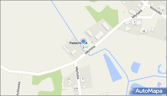 Ownice, Młyńska, 5, mapa Ownice