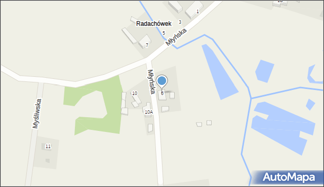 Ownice, Młyńska, 6, mapa Ownice