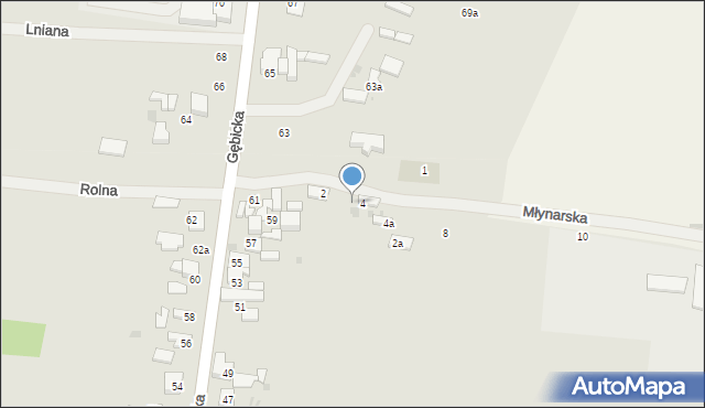 Ozorków, Młynarska, 6, mapa Ozorków