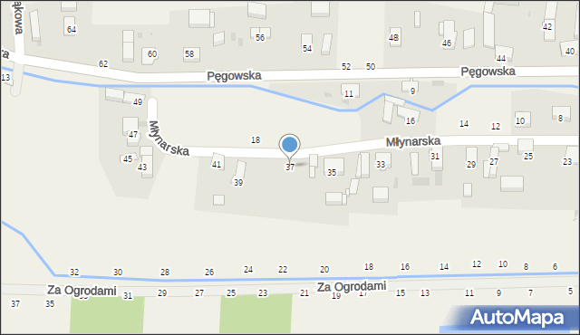 Ozorowice, Młynarska, 37, mapa Ozorowice