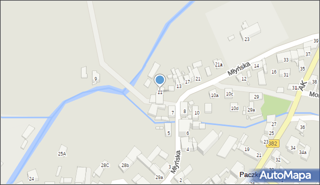 Paczków, Młyńska, 11, mapa Paczków
