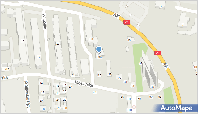 Piaseczno, Młynarska, 25A, mapa Piaseczno