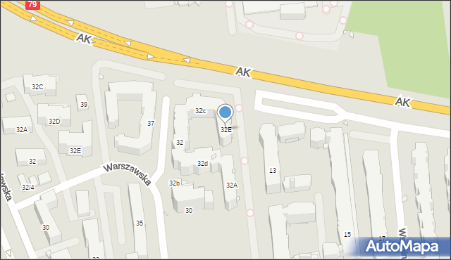 Piaseczno, Młynarska, 32E, mapa Piaseczno