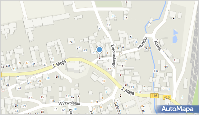 Pietrowice Wielkie, Młyńska, 1, mapa Pietrowice Wielkie