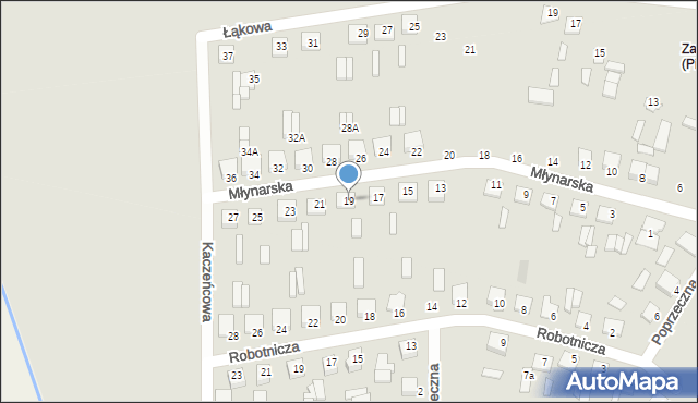 Piszczac, Młynarska, 19, mapa Piszczac