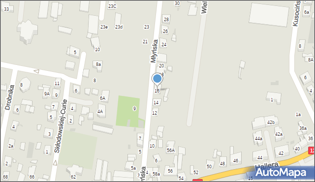 Pleszew, Młyńska, 16, mapa Pleszew