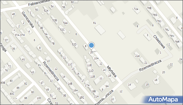 Plewiska, Młyńska, 10, mapa Plewiska