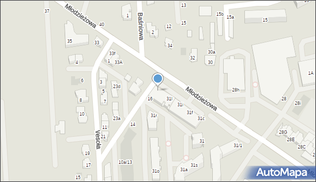 Płońsk, Młodzieżowa, 31n, mapa Płońsk