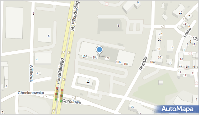 Polkowice, Młyńska, 10e, mapa Polkowice