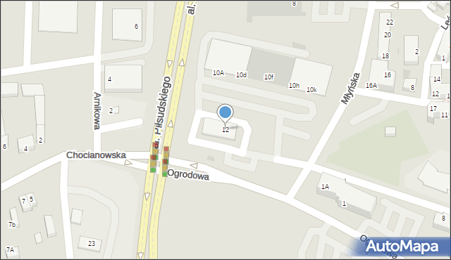 Polkowice, Młyńska, 12, mapa Polkowice