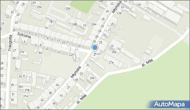 Prudnik, Młyńska, 27, mapa Prudnik