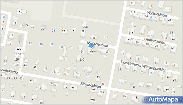 Pruszcz Gdański, Młodzieżowa, 26, mapa Pruszcz Gdański