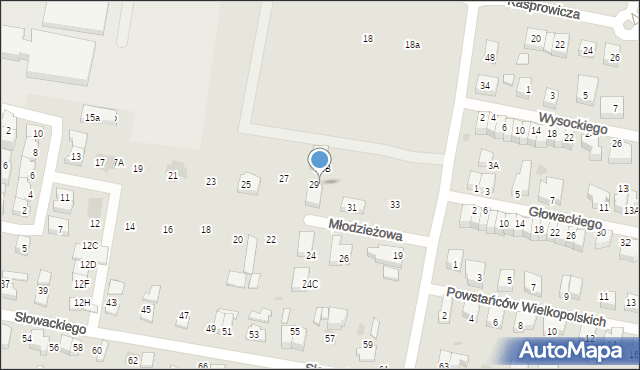 Pruszcz Gdański, Młodzieżowa, 29A, mapa Pruszcz Gdański