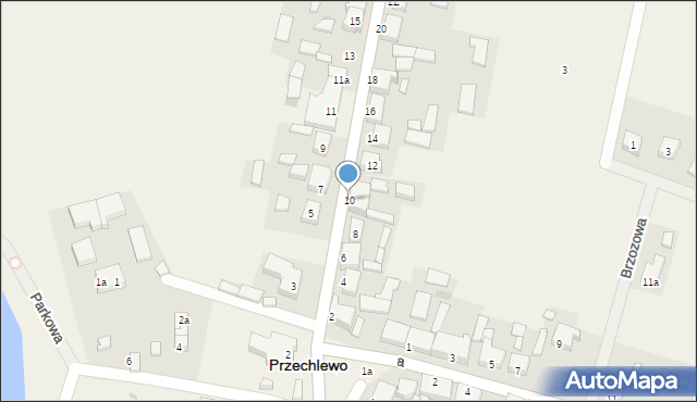 Przechlewo, Młyńska, 10, mapa Przechlewo
