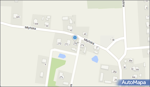 Przechlewo, Młyńska, 27b, mapa Przechlewo