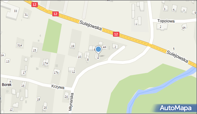 Przygłów, Młynarska, 4b, mapa Przygłów