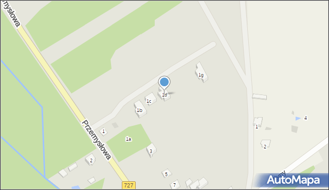 Przysucha, Młyny, 1d, mapa Przysucha