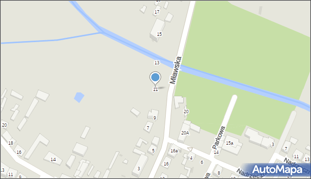 Raciąż, Mławska, 11, mapa Raciąż