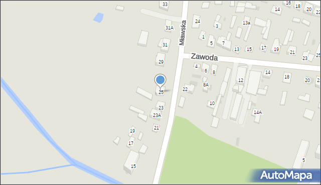 Raciąż, Mławska, 25, mapa Raciąż