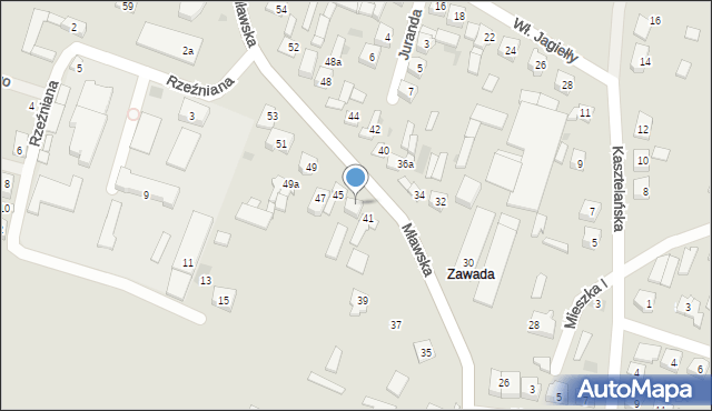 Raciąż, Mławska, 43, mapa Raciąż