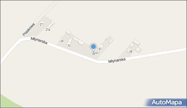 Radestów, Młynarska, 33, mapa Radestów