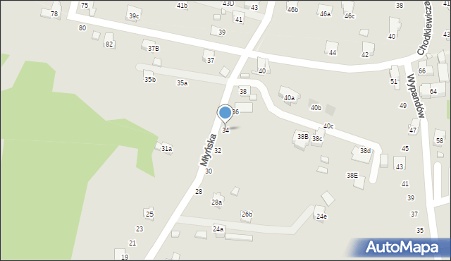 Radlin, Młyńska, 34, mapa Radlin