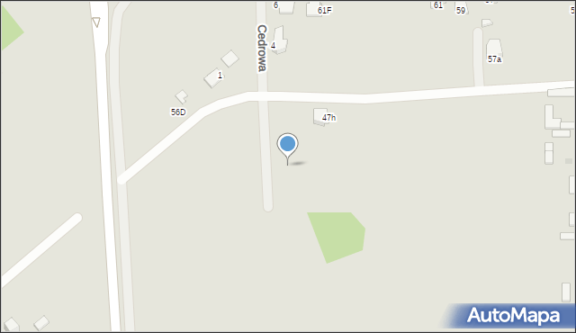 Radom, Mleczna, 47k, mapa Radomia