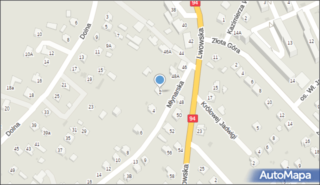 Radymno, Młynarska, 2, mapa Radymno