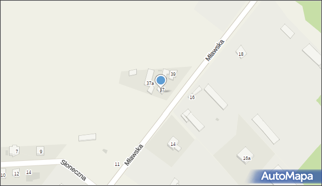 Radzanów, Mławska, 37b, mapa Radzanów